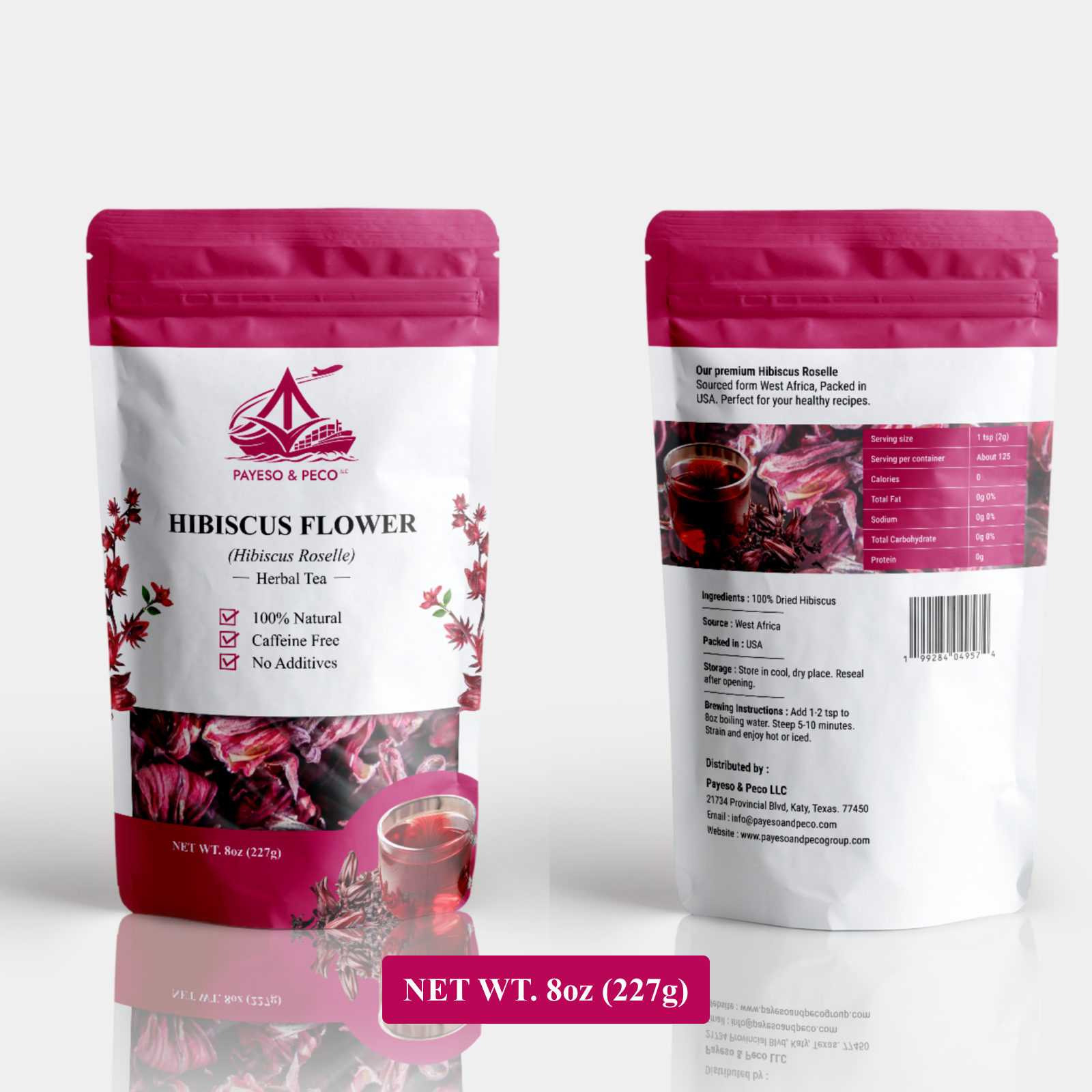 Premium Dried Hibiscus Roselle Natural Herbal Flower
